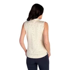 Ladies Katrianna Sleeveless Polo Shirt Stone -Women's Golf Fashion - Green Lamb P SG22924GREENLAMBSHIRTSTONELADIES 3 L