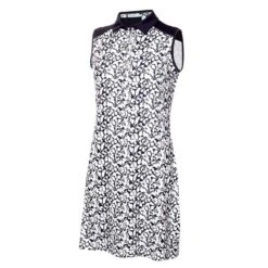 Ladies Kaye Sleeveless Printed Dress Lace