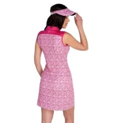 Ladies Kaye Sleeveless Printed Dress Swirl -Women's Golf Fashion - Green Lamb P SG22926GREENLAMBDRESSSWIRLLADIES 3 L