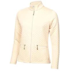Ladies Kaydra Quilted Full Zip Jacket Stone