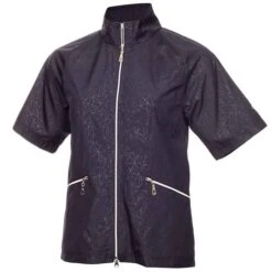 Ladies Kea ½ Sleeve Windbreaker Navy