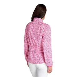 Ladies Keela Printed Windbreaker Swirl -Women's Golf Fashion - Green Lamb P SG22931GREENLAMBWINDBREAKERSWIRLLADIES 3 L