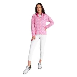 Ladies Keela Printed Windbreaker Swirl -Women's Golf Fashion - Green Lamb P SG22931GREENLAMBWINDBREAKERSWIRLLADIES 5 L