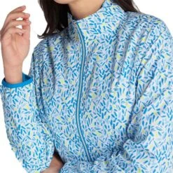 Ladies Keela Printed Windbreaker Zing -Women's Golf Fashion - Green Lamb P SG22931GREENLAMBWINDBREAKERZINGLADIES 5 L