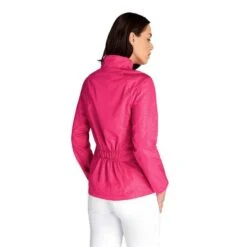 Ladies Keeva Jacquard Windbreaker Magenta -Women's Golf Fashion - Green Lamb P SG22932GREENLAMBWINDBREAKERMAGENTALADIES 3 L