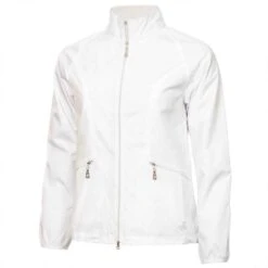 Ladies Keeva Jacquard Windbreaker White