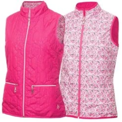 Ladies Kelly Reversible Gilet Magenta Swirl