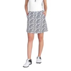 Ladies Kelsey Printed Flared Skort Lace 8 Ladies Kelsey Printed Flared Skort Lace -Women's Golf Fashion - Green Lamb P SG22935GREENLAMBSKORTLACELADIES 2 L