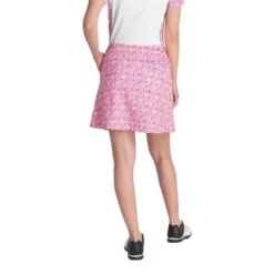 Ladies Kelsey Printed Flared Skort Swirl -Women's Golf Fashion - Green Lamb P SG22935GREENLAMBSKORTSWIRLLADIES 3 L