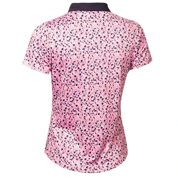 Ladies Melanie Printed Polo Shirt Sepa Print 2 Ladies Melanie Printed Polo Shirt Sepa Print - Image 2