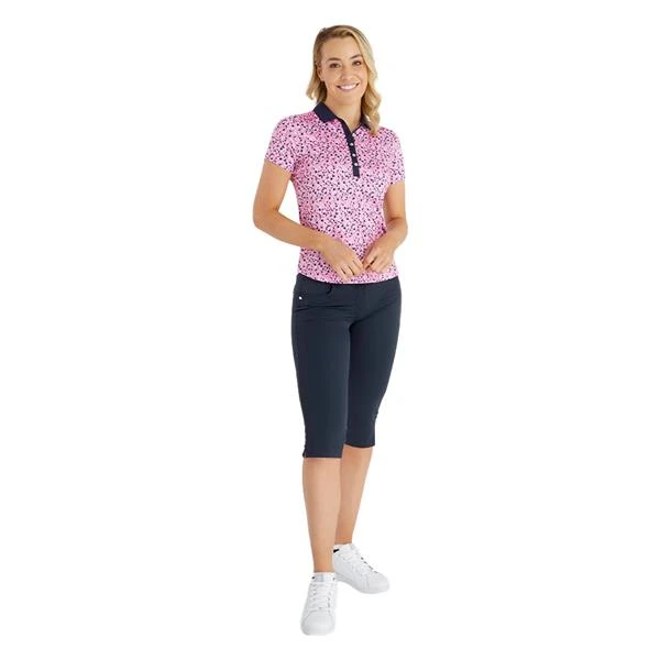 Ladies Melanie Printed Polo Shirt Sepa Print 4 Ladies Melanie Printed Polo Shirt Sepa Print - Image 4