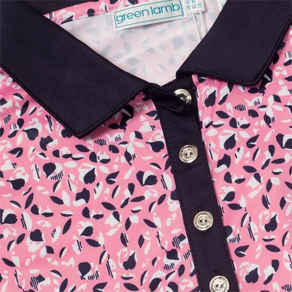 Ladies Melanie Printed Polo Shirt Sepa Print 6 Ladies Melanie Printed Polo Shirt Sepa Print - Image 6