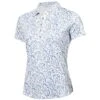 Ladies Melanie Printed Polo Shirt Terrazo Print
