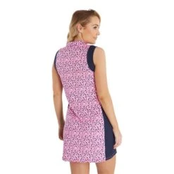 Mercy Printed Sleeveless Dress Sepa Print -Women's Golf Fashion - Green Lamb P SG23967GREENLAMBDRESSSEPAPRINTLADIES 3 L