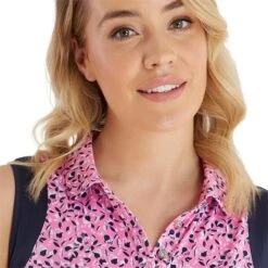 Mercy Printed Sleeveless Dress Sepa Print -Women's Golf Fashion - Green Lamb P SG23967GREENLAMBDRESSSEPAPRINTLADIES 5 L