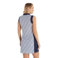 Mercy Printed Sleeveless Dress Waterfall Print 9 Mercy Printed Sleeveless Dress Waterfall Print -Women's Golf Fashion - Green Lamb P SG23967GREENLAMBDRESSWATERFALLPRINTLADIES 3 L