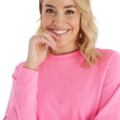 Ladies Mia Crewneck Sweatshirt Candy -Women's Golf Fashion - Green Lamb P SG23971GREENLAMBSWEATERCANDYLADIES 5 L