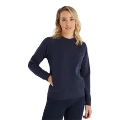 Ladies Mia Crewneck Sweatshirt Navy -Women's Golf Fashion - Green Lamb P SG23971GREENLAMBSWEATERNAVYLADIES 2 L