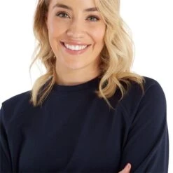 Ladies Mia Crewneck Sweatshirt Navy -Women's Golf Fashion - Green Lamb P SG23971GREENLAMBSWEATERNAVYLADIES 5 L