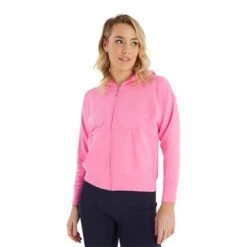 Ladies Maryanne Full Zip Hoodie Candy -Women's Golf Fashion - Green Lamb P SG23972GREENLAMBHOODIECANDYLADIES 2 L