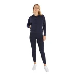 Ladies Maryanne Full Zip Hoodie Navy -Women's Golf Fashion - Green Lamb P SG23972GREENLAMBHOODIENAVYLADIES 4 L