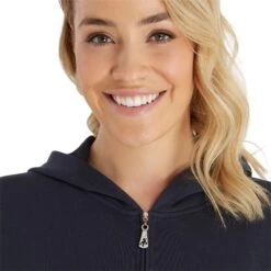 Ladies Maryanne Full Zip Hoodie Navy -Women's Golf Fashion - Green Lamb P SG23972GREENLAMBHOODIENAVYLADIES 5 L
