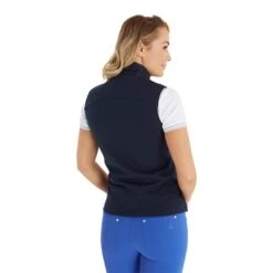 Maria Quilted Gilet Navy -Women's Golf Fashion - Green Lamb P SG23973GREENLAMBGILETNAVYLADIES 3 L
