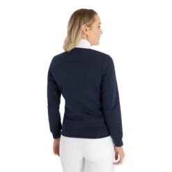 Ladies Megan Quilted Jacket White - Navy -Women's Golf Fashion - Green Lamb P SG23974GREENLAMBJACKETWHITENAVYLADIES 3 L