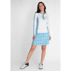 Green Lamb Ladies Kaz Long Sleeve Golf Top SG22927 -Women's Golf Fashion - Green Lamb image324964005