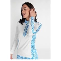 Green Lamb Ladies Kaz Long Sleeve Golf Top SG22927 -Women's Golf Fashion - Green Lamb image324964009